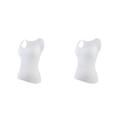 Miniatyrbild 3 av 5: 1/2/3 Damväst Fitness Bröststöd Toppar Andas White M 2PCS
