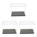 Miniatyrbild 3 av 5: 1/2/3 Akryl Display Box Case Modell Figur Display Dammtät Clear 20x12x15cm 3Set