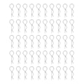 Miniatyrbild 4 av 5: 1/2/3/5 RC Body Shell Clips R Shape för 1/10 RC racingbil silver length 24mm 1Set