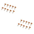 Miniatyrbild 1 av 5: 1/2/3/5 Högklackade spetsar Kranar Skoreparationsbyte Apricot Fine 10mm 10mm Thin Pin 2Set