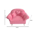 Miniatyrbild 2 av 5: 1/6 soffa sovrum dekor smycken case för 12 Dol tillbehör Single Sofa