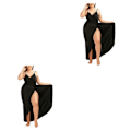 Miniatyrbild 4 av 5: 1/2/3/5 Transform Beach Look mångsidig och elegant strand black XXL 2Set