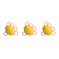 Miniatyrbild 4 av 5: 1/2/3 Hand Grip Ball Finger Force Training Oval för äldre with five finger 3Set