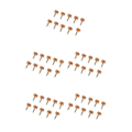 Miniatyrbild 3 av 5: 1/2/3/5 Högklackade spetsar Kranar Skoreparationsbyte Apricot Fine 10mm 10mm Thin Pin 5Set