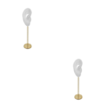 Miniatyrbild 2 av 5: 1/2/3 Örhänge Display Stand Human Ear Model Stud Holder Showcase Right Translucent Height: 18cm 2Set