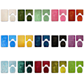 Miniatyrbild 4 av 5: 1/2 3pack/lot Halkfri Chenille Badmatta Lätt att installera PJ210906-A001 1Set