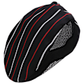 Miniatyrbild 5 av 5: 1/2 Kock Hatt Spis Cap Servitör Baker Head Wrap Restaurang Arbete Red Stripe 56-60cm 1Set