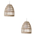 Miniatyrbild 1 av 5: 1/2/3 Rotting Lampskärm Boho Scandi Hanging Handgjord för hemmet 2PCS