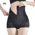 Miniatyrbild 4 av 5: 1/2/3/5 Bekväma och andningsbara kvinnor Shapewear för magen black 3XL 1Set