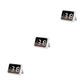 Miniatyrbild 3 av 5: 1/2/3/5 ABS Justerbar Volym Väckarklocka Med Radio - LED Stor White alarmFY502 3PCS