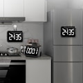 Miniatyrbild 3 av 5: 1/2/3/5 ABS Justerbar Volym Väckarklocka Med Radio - LED Stor White 501 1 Pc