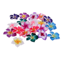 Miniatyrbild 5 av 5: 1/2/3/5 20 stycken Blandade färger Flower Polymer Clay Beads fynd 35mm 2Set