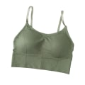 Miniatyrbild 1 av 5: 1/2/3/5 Dam Tank Crop Top BH Sexiga Underkläder Underkläder Bralette Green 1 Pc
