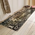 Miniatyrbild 1 av 5: Printed 3D Golvmatta Runner Non-För slip Area Rug 3D Numbers