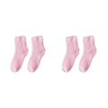 Miniatyrbild 3 av 5: 1/2/3/5 10 stycken extra tjocka och elastiska mjuka strumpor Pink 2PCS