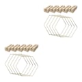 Miniatyrbild 1 av 5: 1/2 Portable Metal För Floral Hoop Crafts Hexagon Garland Frame 2PCS