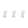 Miniatyrbild 4 av 5: 1/2/3 Damväst Fitness Bröststöd Toppar Andas White S 3PCS