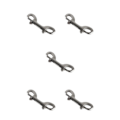 Miniatyrbild 1 av 5: 1/3/5 Silver Extended Traction Zinklegering Dubbelhuvud Krok För 5PCS