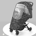 Miniatyrbild 5 av 5: 1/2 Regnskydd Buggy Cover Väder För Shield Blue 100x58x50cm 1Set