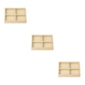 Miniatyrbild 2 av 5: 1/3/5 Smycken Display Fack Case Pärlor Hållare Ädelstensarmband 4 grids 7.87x5.91x1.38 Inch 3Set