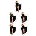 Miniatyrbild 2 av 5: 1/2/3/5 Transform Beach Look mångsidig och elegant strand black M 5Set