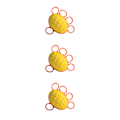 Miniatyrbild 3 av 5: 1/2/3 Hand Grip Ball Finger Force Training Oval för äldre with five finger 3Set