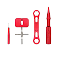 Miniatyrbild 5 av 5: Reparationsverktygssats för fiskerullar Slitstark metall Multi för utomhusbruk Red
