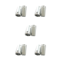 Miniatyrbild 3 av 5: 1/2/3/5 2 stycken aluminiumlegering bakre navhållare för AXIAL SCX10 silver 5Set