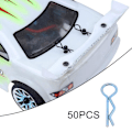 Miniatyrbild 3 av 5: 1/2/3/5 RC Body Shell Clips R Shape för 1/10 RC racingbil blue length 24mm 1Set