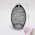 Miniatyrbild 2 av 5: 1/2/3/5 Metal Pendel Lampskärm Smidesjärnstråd Lampskärm för Black Oval 1 Pc