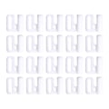Miniatyrbild 5 av 5: 1/2/3/5 Plast BH Strap Juster Spänne Vackert utförande white 14mm 2Set