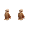 Miniatyrbild 1 av 5: 1/2/3 Söt Buddha Staty Monk Figurine Ornament Little för stand open hands height 10cm 2Set