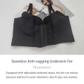 Miniatyrbild 4 av 5: 1/2/3 Dam Deep Cup BH Shapewear Ryggstängning Sexiga underkläder Gray CDE 40 1 Pc