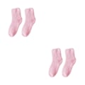 Miniatyrbild 1 av 5: 1/2/3/5 10 stycken extra tjocka och elastiska mjuka strumpor Pink 2PCS