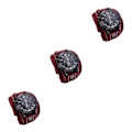Miniatyrbild 5 av 5: 1/2/3 Snygg Herr Läderarmbandsur med brett band för Red 3PCS