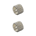 Miniatyrbild 1 av 5: 1/2/3/5 Stretch Crystal Ring Utsökt inläggning för Elegant silver 5 rows 2PCS