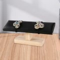 Miniatyrbild 3 av 5: 1/2 Bärbar Watch Display Stand Smycken Towers för sovrum Black 20 x 6 x 8cm 1Set