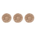 Miniatyrbild 5 av 5: 1/2/3/5 Vattentät PU- cover Rund pallsits Light Brown 3PCS