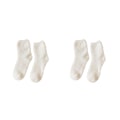 Miniatyrbild 4 av 5: 1/2/3/5 10 stycken extra tjocka och elastiska mjuka strumpor White 2PCS