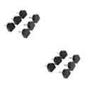 Miniatyrbild 3 av 5: 1/2/3/5 3 par Snygga högklackade tips Taps Skoreparation Black 16x16mm 2Set