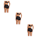 Miniatyrbild 3 av 5: 1/2/3/5 Och kurvformiga Push Up-underkläder för kvinnor för sexiga och black XL 3PCS