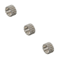 Miniatyrbild 2 av 5: 1/2/3/5 Stretch Crystal Ring Utsökt inläggning för Elegant silver 4 rows 3PCS