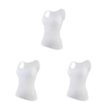 Miniatyrbild 5 av 5: 1/2/3 Damväst Fitness Bröststöd Toppar Andas White XL 3PCS