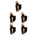 Miniatyrbild 3 av 5: 1/2/3/5 Transform Beach Look mångsidig och elegant strand black S 5Set