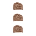 Miniatyrbild 2 av 5: 1/2/3/5 Cap Bomullshuvud För Cover Håravfall Mjuk Coffee 56-58cm 3Set