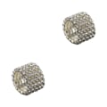 Miniatyrbild 2 av 5: 1/2/3/5 Stretch Crystal Ring Utsökt inläggning för Elegant silver 5 rows 2PCS