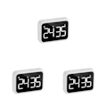 Miniatyrbild 5 av 5: 1/2/3/5 ABS Justerbar Volym Väckarklocka Med Radio - LED Stor White 501 3PCS
