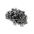 Miniatyrbild 1 av 5: 1/2/3/5 100 st Nylon BH-rem Spännen Sliders Krokar 8 Underkläder 12mm 1Set