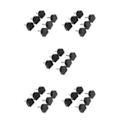 Miniatyrbild 1 av 5: 1/2/3/5 3 par Snygga högklackade tips Taps Skoreparation Black 10x11mm 5Set
