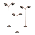 Miniatyrbild 5 av 5: 1/2/3/5 3x Iron T Bar Örhänge Halsband Smycken Display Stand Copper Leave 5Set